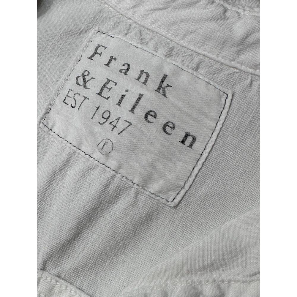 Frank & Eileen Ireland Playsuit Romper L White Linen Blend Made in USA - Picture 6 of 14